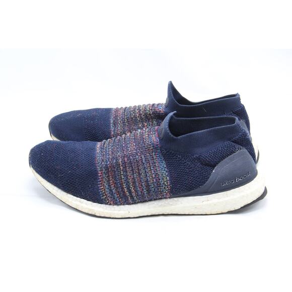 Adidas Ultra Boost Shoes Mens Sz 12 Blue Laceless Collegiate Navy Sneaker CM8269 - Picture 3 of 7